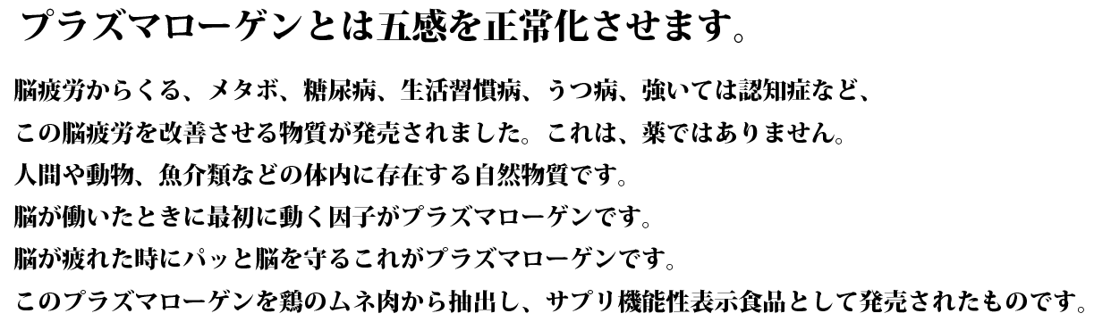 プラズマローゲン説明